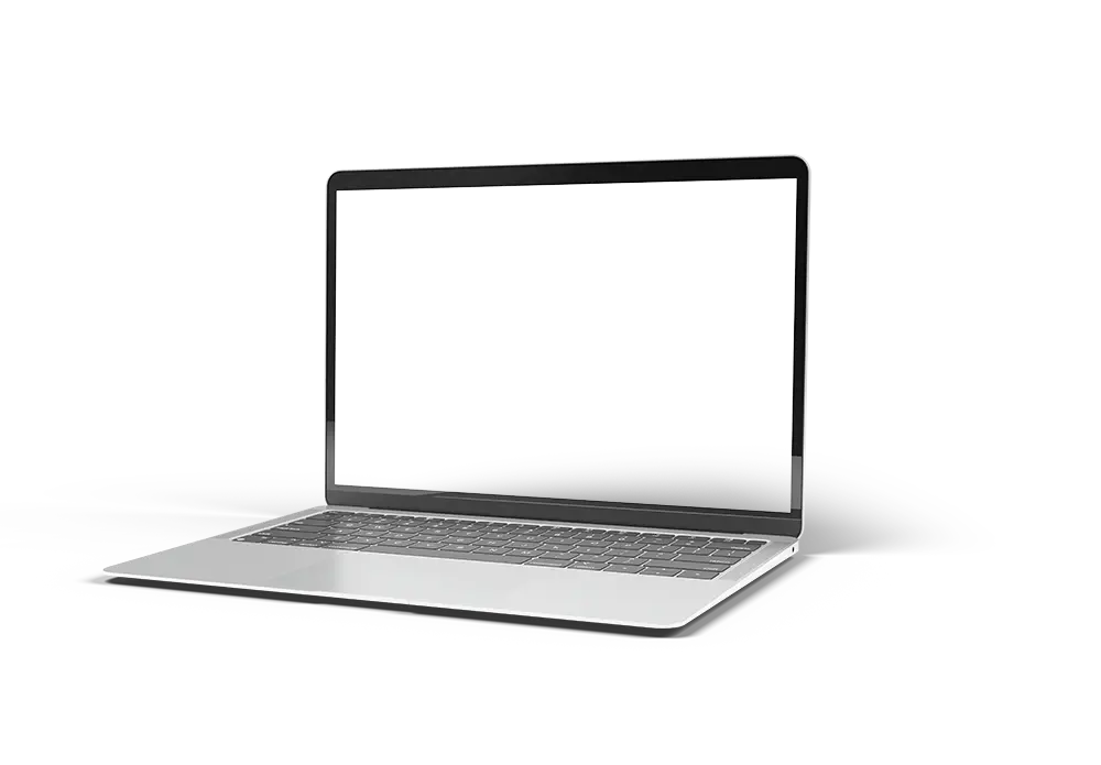 an image of a blank laptop